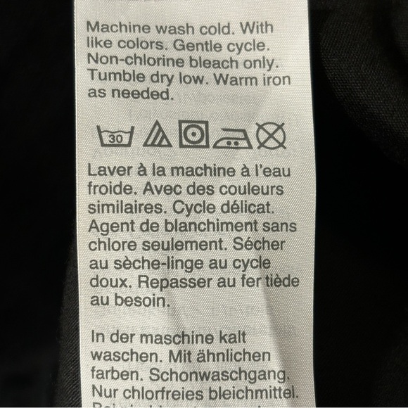 J by J. Crew Scallop hemline linen blend skirt Solid Black Color Sz 12 - Picture 5 of 9